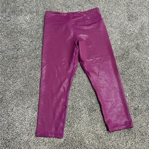 Magenta metallic Zyia Leggings